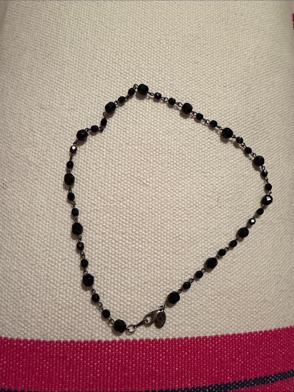Robert rose Black Beaded Chain Necklace - Women Jewelry